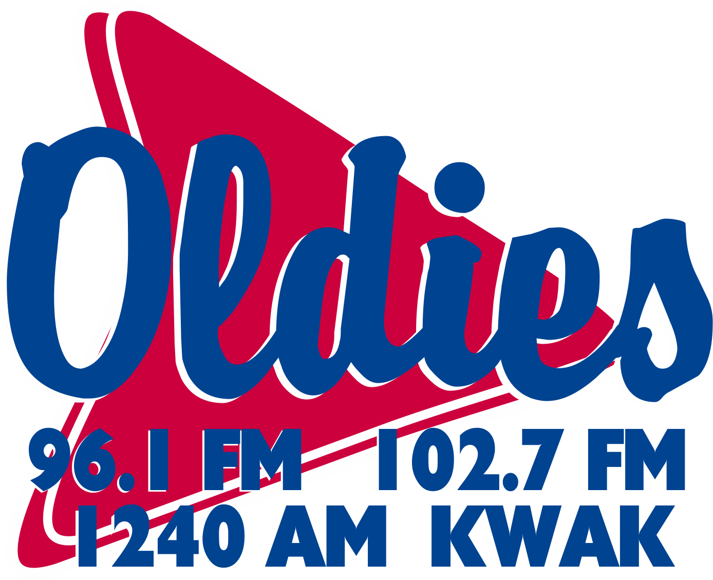 Oldies 96.1 / 102.7 · 1240 KWAK